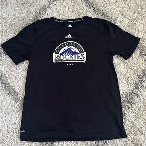 Adidas Colorado Rockies Baseball Shirt Black